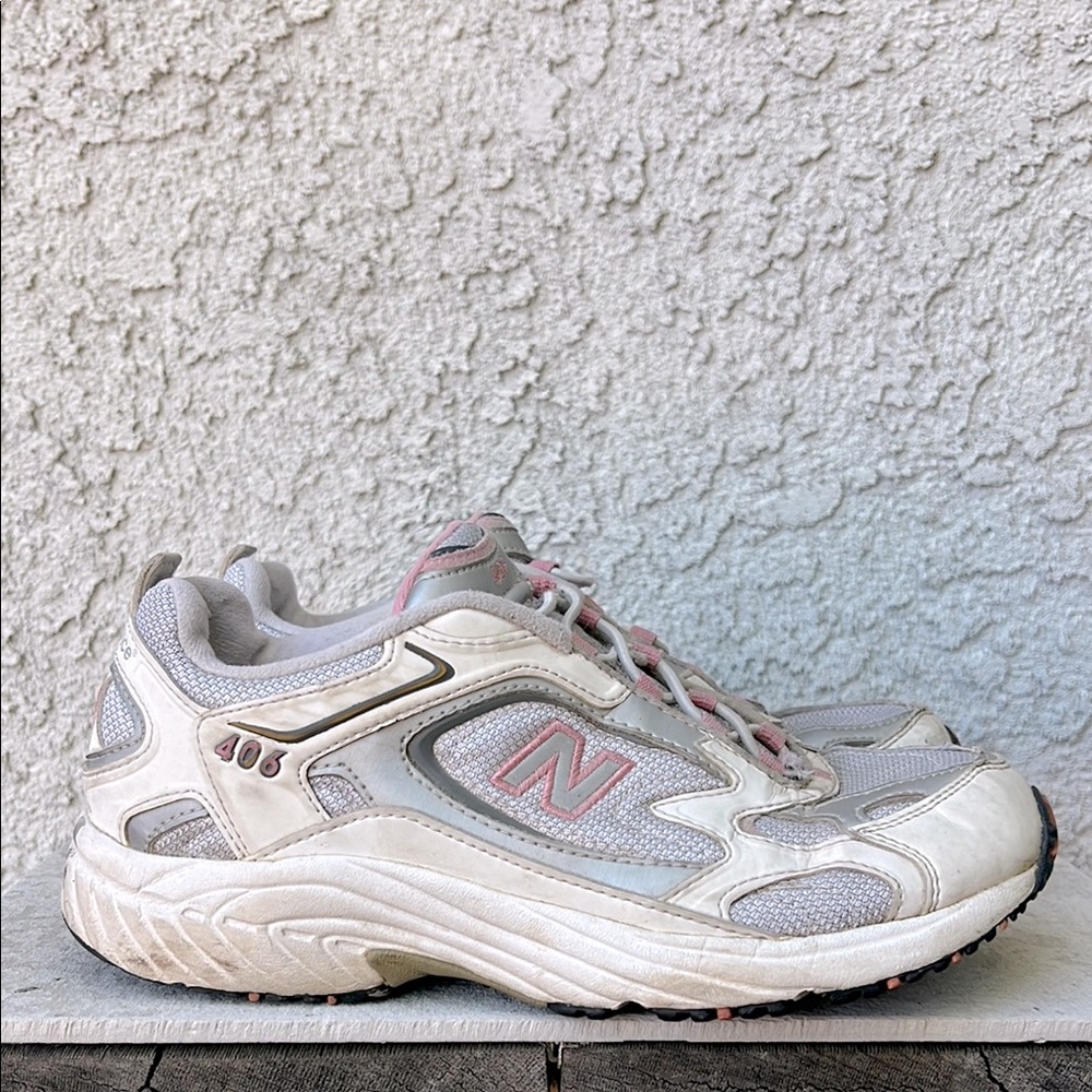 New Balance 406 WRS406WP White Pink Gray Sneakers Shoes Vintage Y2K Walk Run